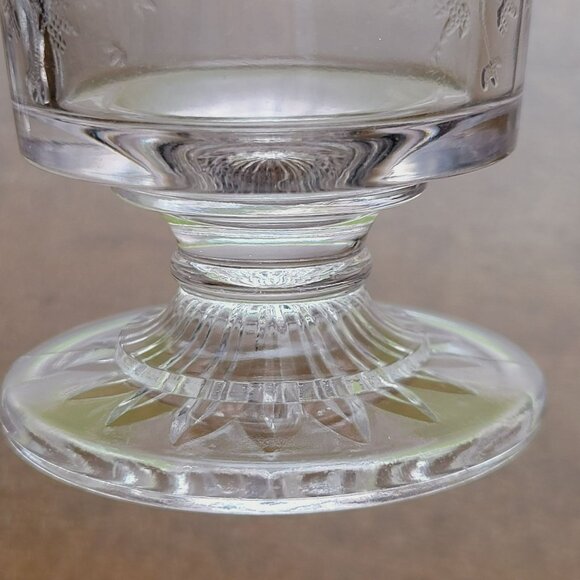 Antique EAPG Footed Creamer & Sugar Set, Bryce Higbee & Co, Butterfly with Spray - Picture 8 of 10